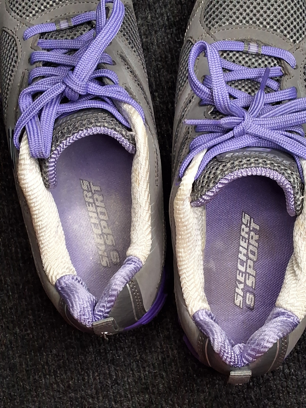 Skechers Sport Women's Gray & Purple Athletic Sneakers